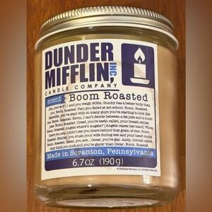 Dunder Mifflin “Boom Roasted” Candle